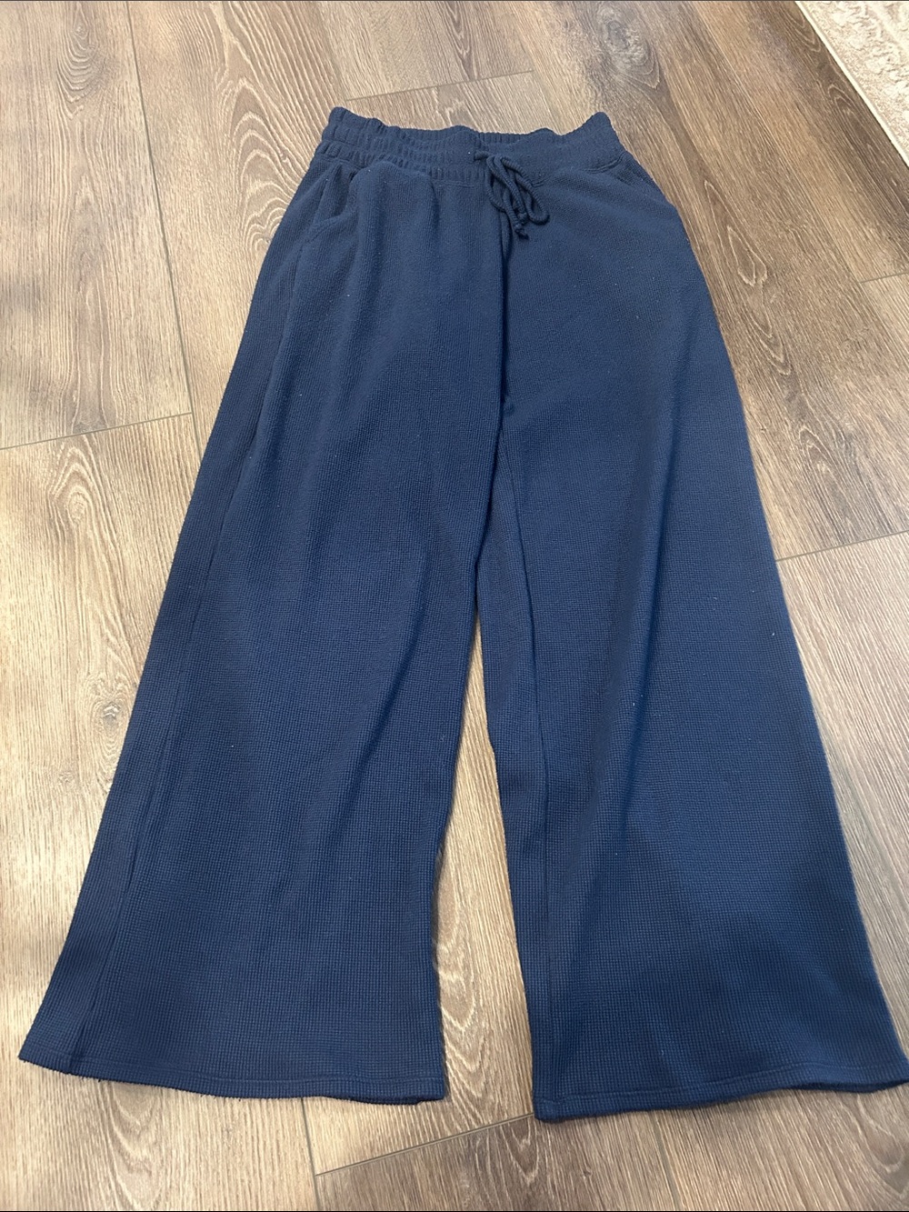 Gilly Hicks Navy Wide-Leg Joggers